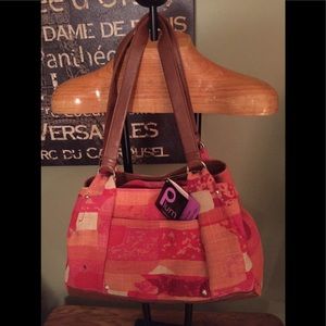 New Coral Satchel & Cosmetic Case by LaTique